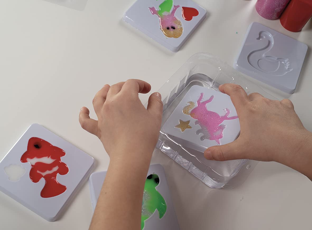 Simba - Aqua Gelz - Set creativo - Kit creativo per bambini - Attività manuali Figure 3D - Tubi di Gel - Versione francese - 106322562002