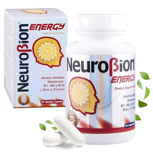 60 Caps Neurobion Energy - Amino Acids Vitamin B1 B2 B6 B12 - Increases Brain Alertness & Stamina