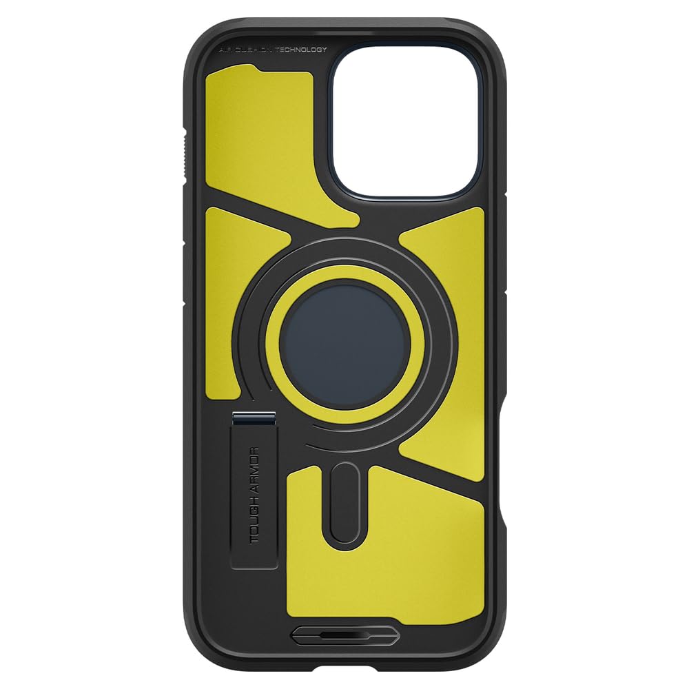 Spigen Tough Armor (AI) Custodia MagFit per iPhone 16 Pro, compatibile con accessori MagSafe - Ardesia metallica
