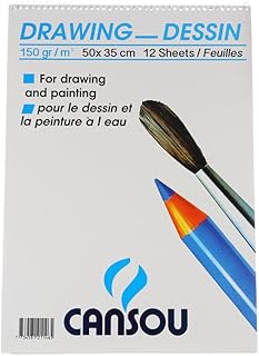 سكيتش بسلك ملون من كانسو، 12 ورقة B4 بوزن 150 جرام، متعدد الالوان، C-21285