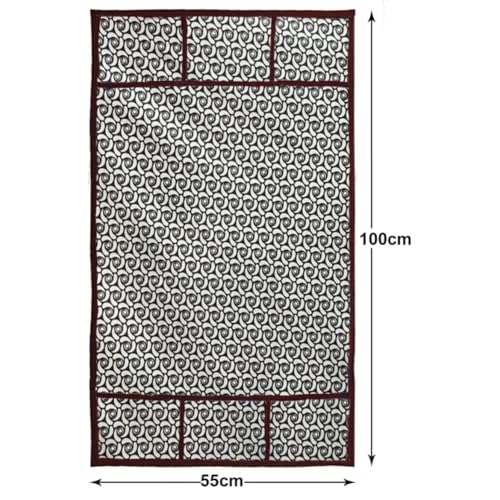 Image of MAXIMUS Dust & Stain Free Waterproof Fridge Top Cover | Refrigerator cover | Washable Material Fridge cover | 6 Utility Pockets (Black)