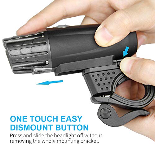 bigbigfamily Farol para Bike, Lanterna dianteira para bicicleta,Durável à prova d 'água de carregam