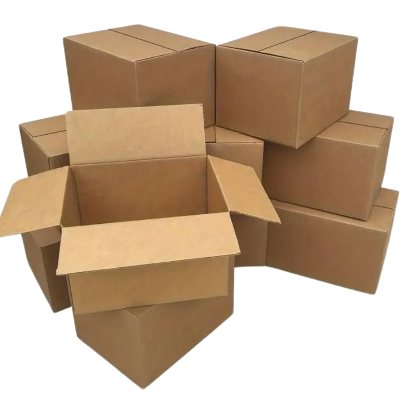 SEIGE 10 PCs of corrugated Cardboard mailer Boxes with Lids, 14.48x8.38x10.41cm Small Shipping Boxes