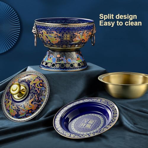 Olla caliente de cobre chino estilo tradicional para 2-3 personas miniatura 7