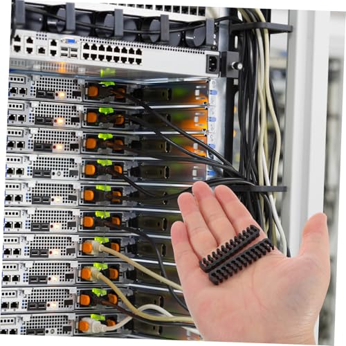 Housoutil kit organizador de cables para computadora 24 piezas con peines duraderos para fuente de alimentación y refrigeración líquida compatible con múltiples sistemas para organización bajo escritorio miniatura 6