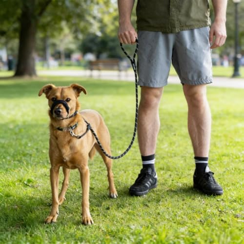 Image of Figure 8 Dog Lead for No Pull Training, Padded Nose Loop, 1.8m