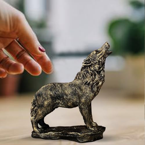 Image of Xtore Beautiful Lion Statue for Home Decor (Pack of 1, Dark Brown)