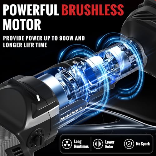 image for Makihara Cordless Buffer Polisher, 5 Inch Random Orbital Car Polisher 