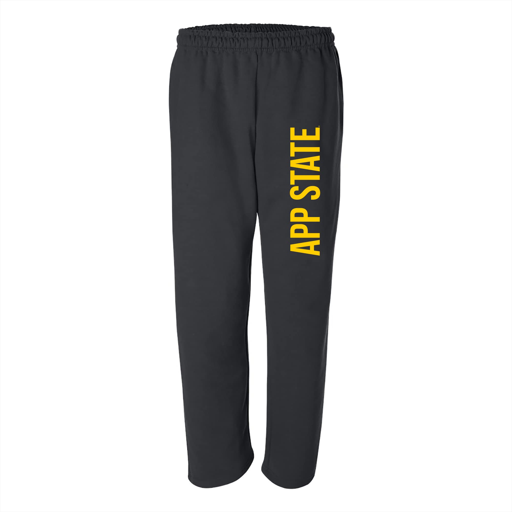 UGP Campus Apparel AB1352 - App State Mountaineers Super Block Sweatpants - Large - Black