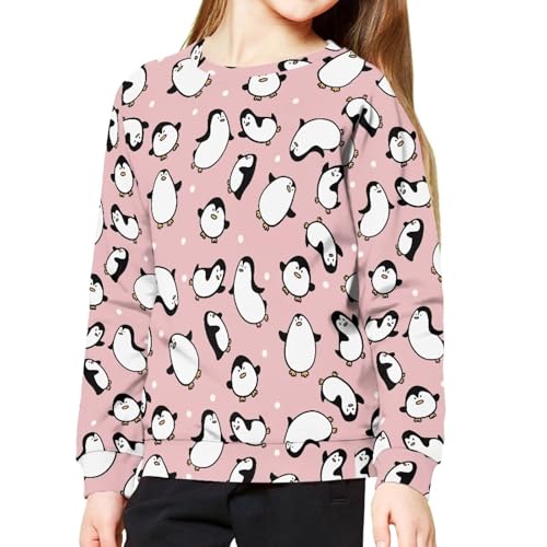 Boys Girls Crewneck Sweatshirts Funny Print Pullover Long Sleeve Tops For Kids4