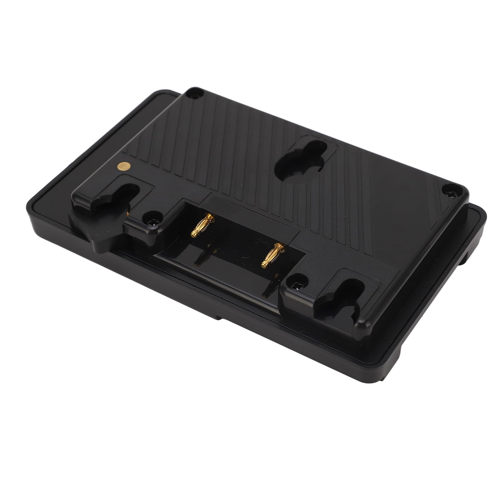 Asixxsix Placa de Batería de Montaje Dorado, Convierte Montaje Dorado en en V Placa de Batería de en V Convertidora de Adaptador de con Salida de Grifo D de 16,8 para Videocámaras Luces de Cámara