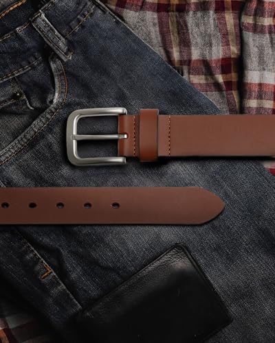 Image of CHAOREN Mens Belts Leather - 35mm Genuine Leather Belt for Jeans - Men Gift for Casual Dress