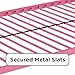 DHP Jett Junior Twin Metal Loft Bed, Pink