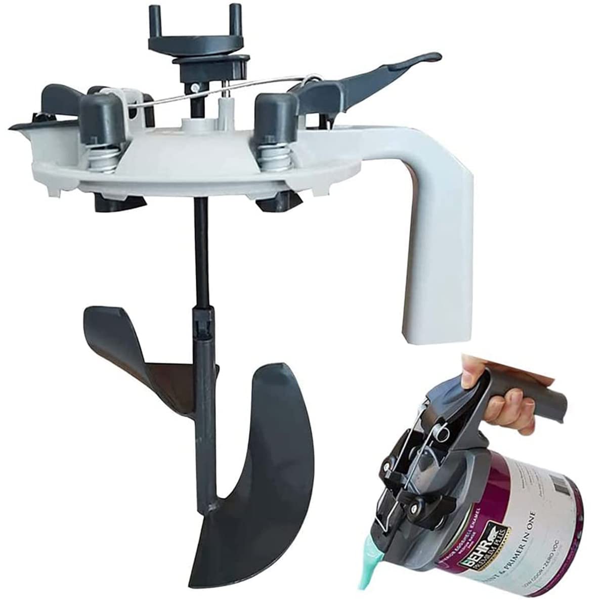 Mixing Paint Lid Paint Mixing Lid for Gallon Containers, Free Paint Dispenser, Mixing Mate Stirring Lids for Car Paint Mixing Machine, Mixing Mate Paint Lid, Not Overflow and Splash (0.5L,B)