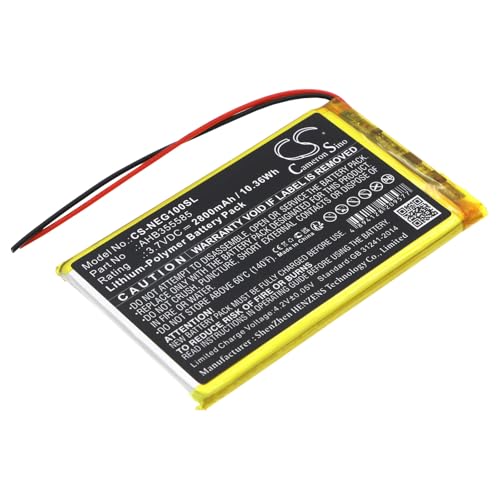 CS Batterie de rechange pour SNK Neo Geo X Gold Handheld Consol PN:SNK AHB355585 2800 mAh / 10,36 Wh