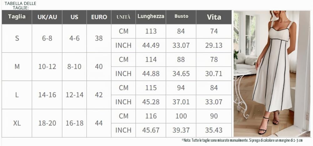 Maxi abito da donna senza spalline con scollo a V, a vita alta, linea nera, abito estivo casual