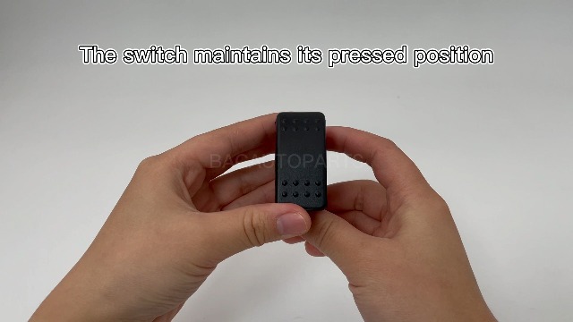 Image of 12V /24V DC Reverse Polarity Switch 6P (ON)-Off-(ON) 3 Way Momentary Rocker Switch Non-Light DPDT Marine Toggle Switch for Car Boat Pontoon Polaris Golf Cart UTV Dashboard Replacement Waterproof IP68