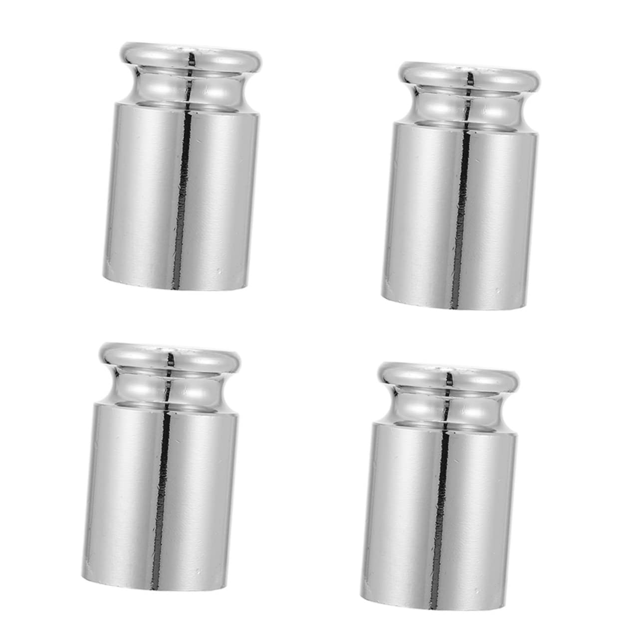 MUCKLILY 4pcs Chrome Plated Weights Calibration Weights for Scale Calibration for Digital Scale