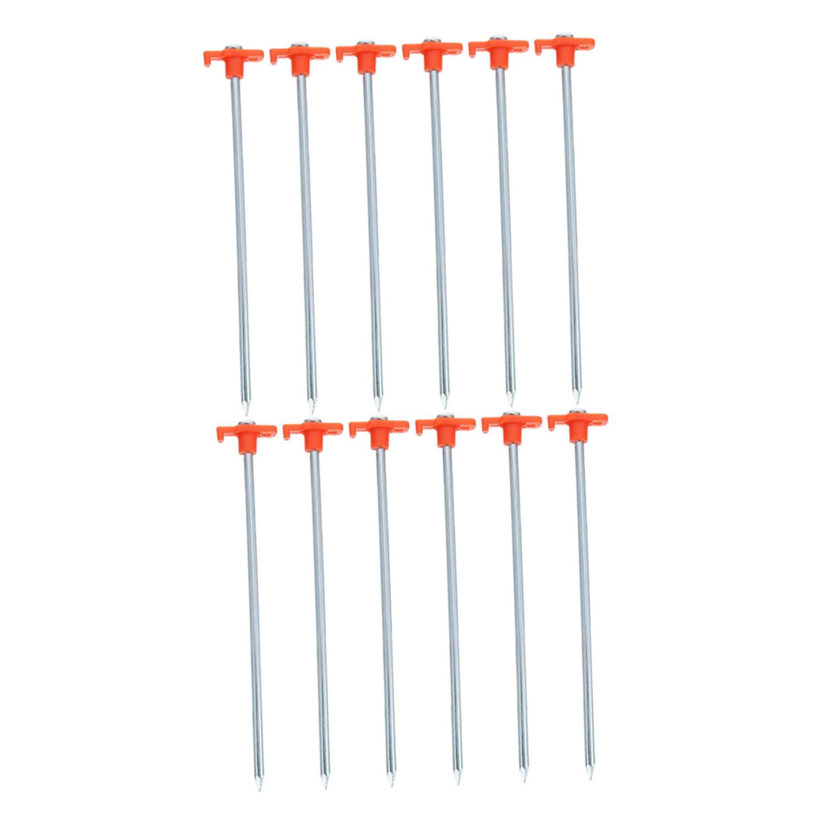 Estacas resistentes para clavos de carpas GALPADA pack de 16 piezas de metal