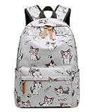 DNFC Sac d école Fille Ado Sac à Dos Toile Grand Cartable Scolaire College Primaire Lycée Sac a Dos Loisir Femme Mode Mignon Sac À Dos pour Scolaire Voyage Sport (Modèle 1)