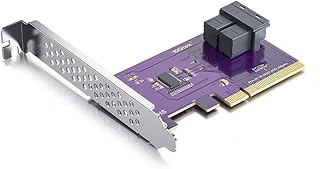 PCIe to 2 SFF-8643 Adapter for U.2 (SFF-8639) SSD, Dual SFF-8643 Port, PCIe X8, Support Windows/Linux/VMware ESXi, with Full and Low Profile Bracket