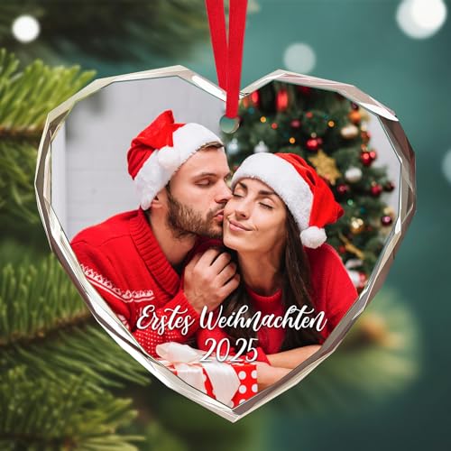 Personalisierte Weihnachtskugeln mit Foto - 2025 Personalisierter...