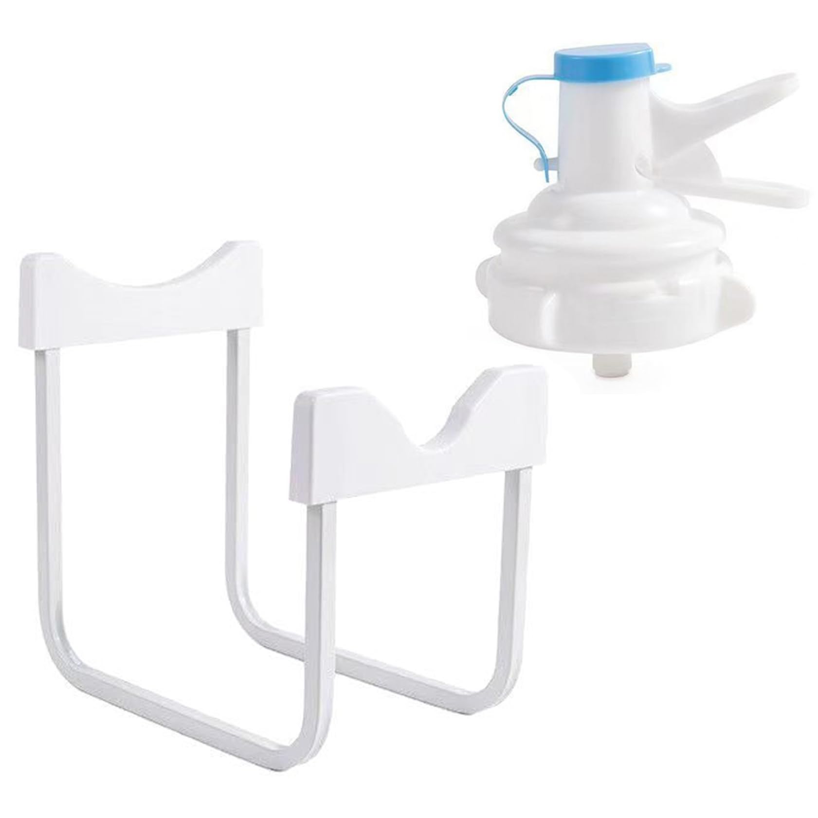 BEAHING Water Jug Stand, Non-Slip 5 Gallon Water Dispenser Stand with Reusable Dustproof Valve for Bottles Camping Counter Home