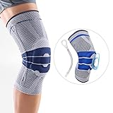 Rodilleras menisco y ligamento, estabilizador de rodilla con contención lateral y almohadilla de gel rotuliana para aliviar el dolor. Rodilleras crossfit hombre y mujer, voleibol, running, etc.