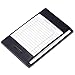 HISCOW Italian Leather To Do List Notepad & Pocket Notebook - 3x5 Memo Pad with Secure Pen Holder, Refillable Note Jotter Organizer for Work & Travel, Black