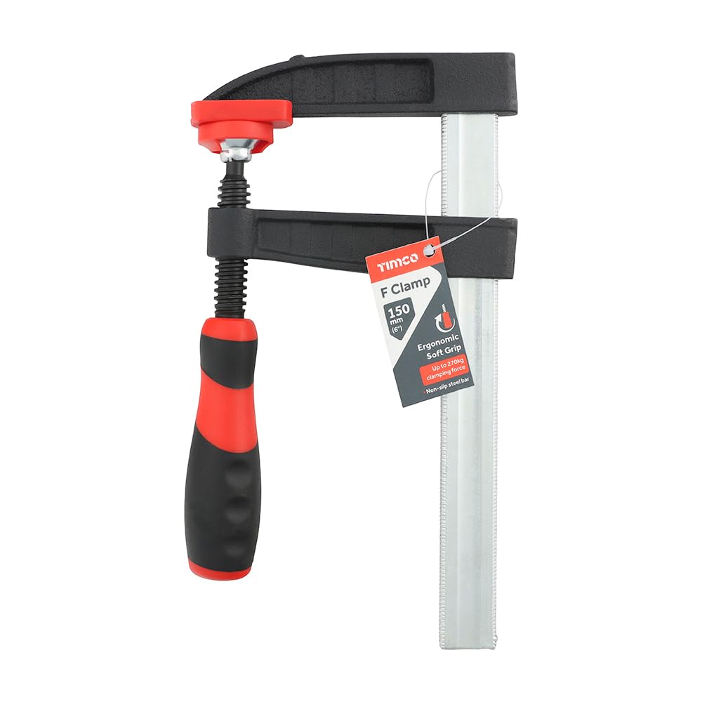 TIMCO - F Clamp (Size 150mm - 1 Each), Black - Image 2