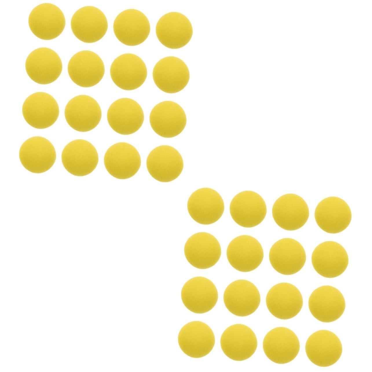 Abaodam 2sets Replacement Balls Eva Soft Round Balls Decorative Fun for Boys and Girls Multi-use 36pcs*2