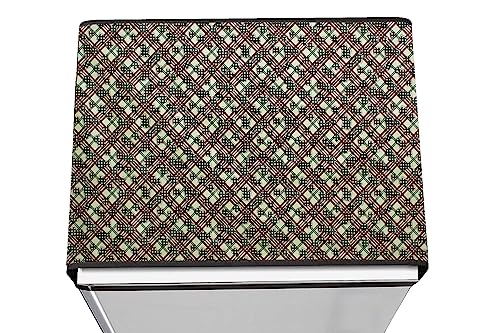 Image of Stylista Refridgerator top Cover Suitable for Samsung RT28C3452CU /HL, 236 Liter Fridge, Dimension (WXD) 65x111 CM, Luxury Pattern Yellow