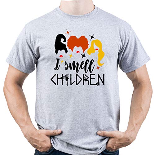 EUGINE DREAM Hocus Pocus I Smell Children Hocus Pocus T-Shirt Uomo Grigio XXL