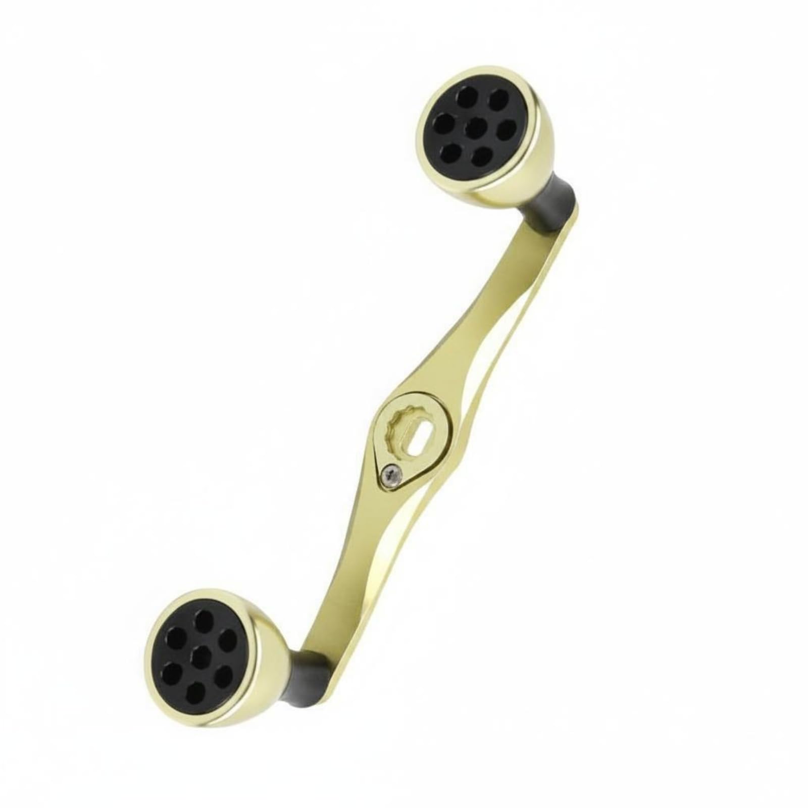 1 Pezzo Manovella Mulinello Pesca Manico Crank Pomello Metallo Impugnatura Sostituzione in Lega di Alluminio Lavorata CNC per Migliorare La Leva con