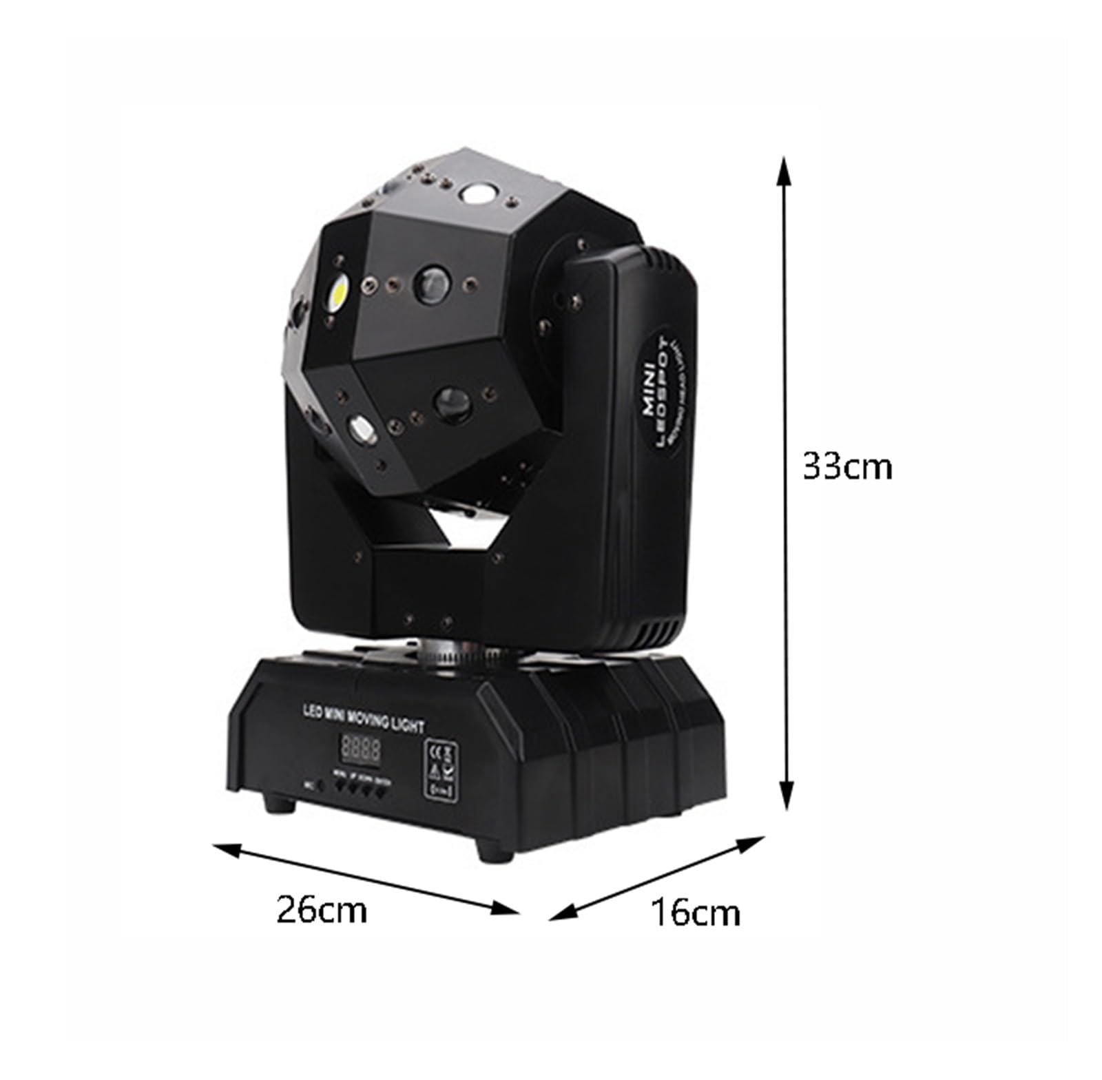 16X3W Double Arms Beam Light DMX512 Moving Head Light Football Light DJ Bar Party Show Stage Light