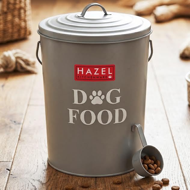 Image of HAZEL Pet Food for Dogs Storage Container Airtight with Scoop, 10kg Capacity