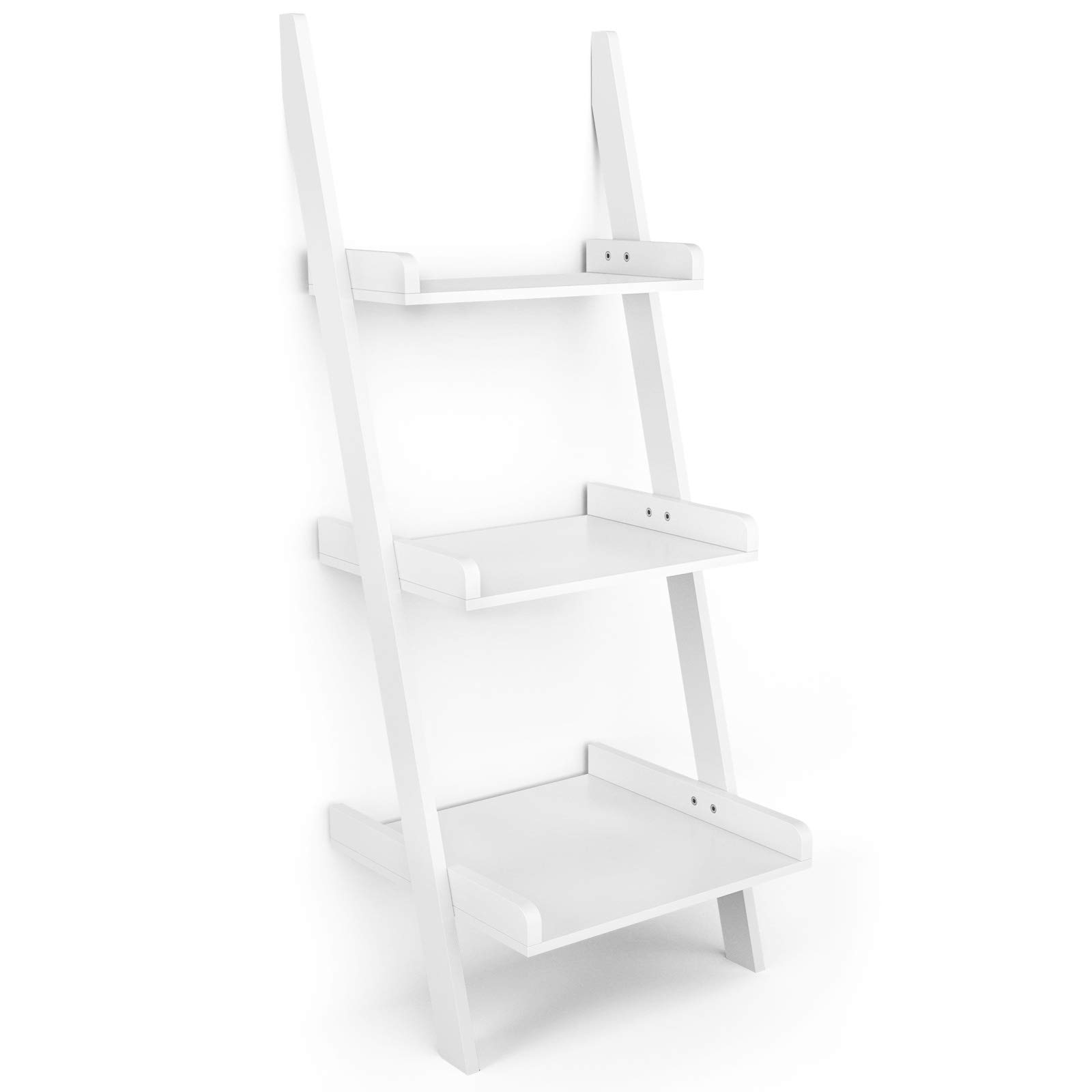 Buy Giantex Ladder Shelf, 3.7 Ft Tall Wooden White Ladder Bookshelf