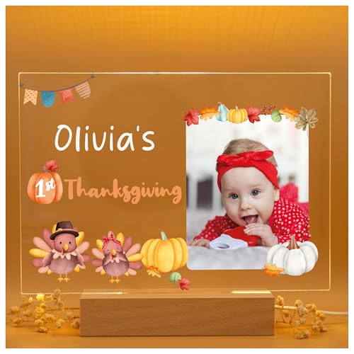 First Thanksgiving Baby Boy - The Very First Thanksgiving - Personalized 1st Thanksgiving Gift - My First Thanksgiving Baby Girl - Babies First Thanksgiving - Thanksgiving for Newborn Baby