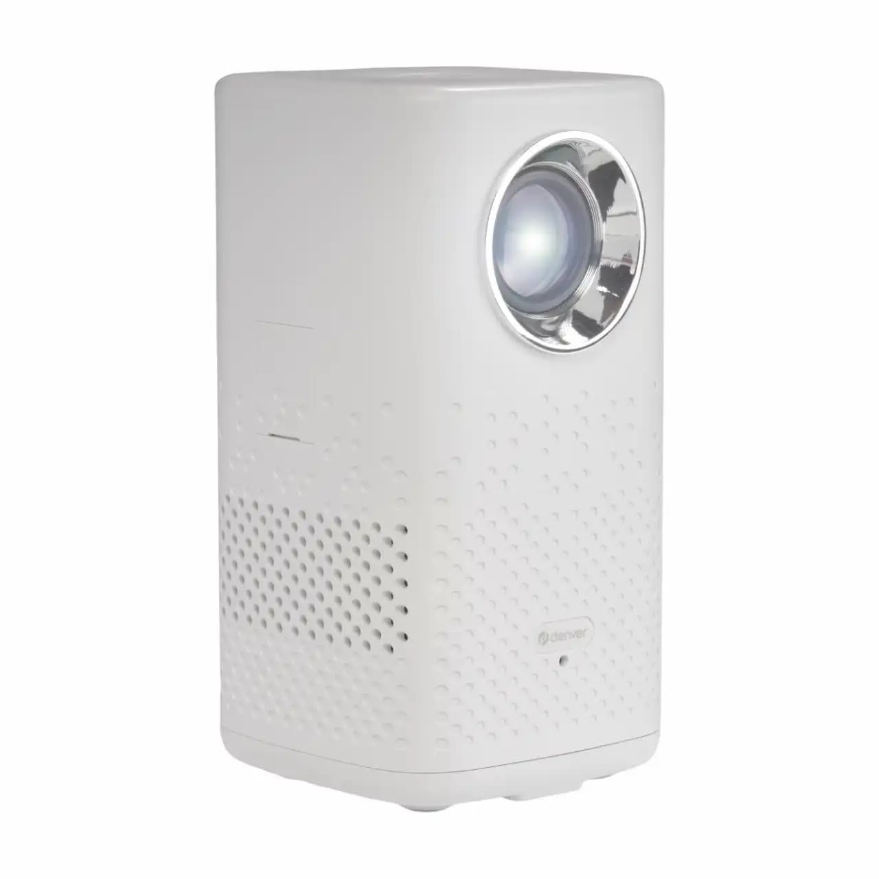 Denver PR-4700 Proiettore portatile 4K con batteria | 150 ANSI lumen, HDMI USB-A Bluetooth, 4K UHD 3840 x 2160p, per esterni e campeggio, durata della batteria di 2 ore