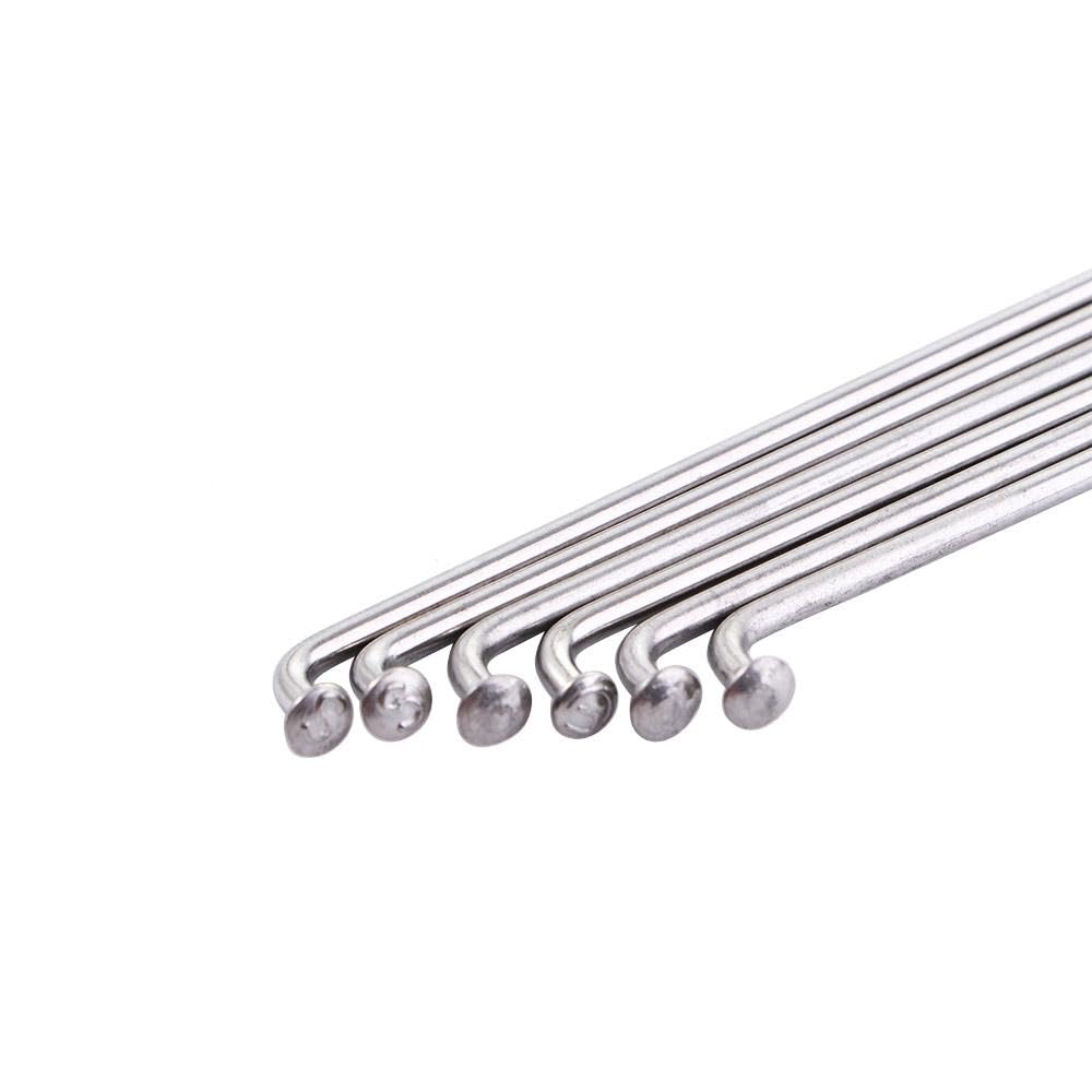 Biken Rayons Vélo 260mm Acier Zingué Argent Set 10 Pièces Biken Rayons Vélo 260mm Acier Zingué Argent Set 10 Pièces
