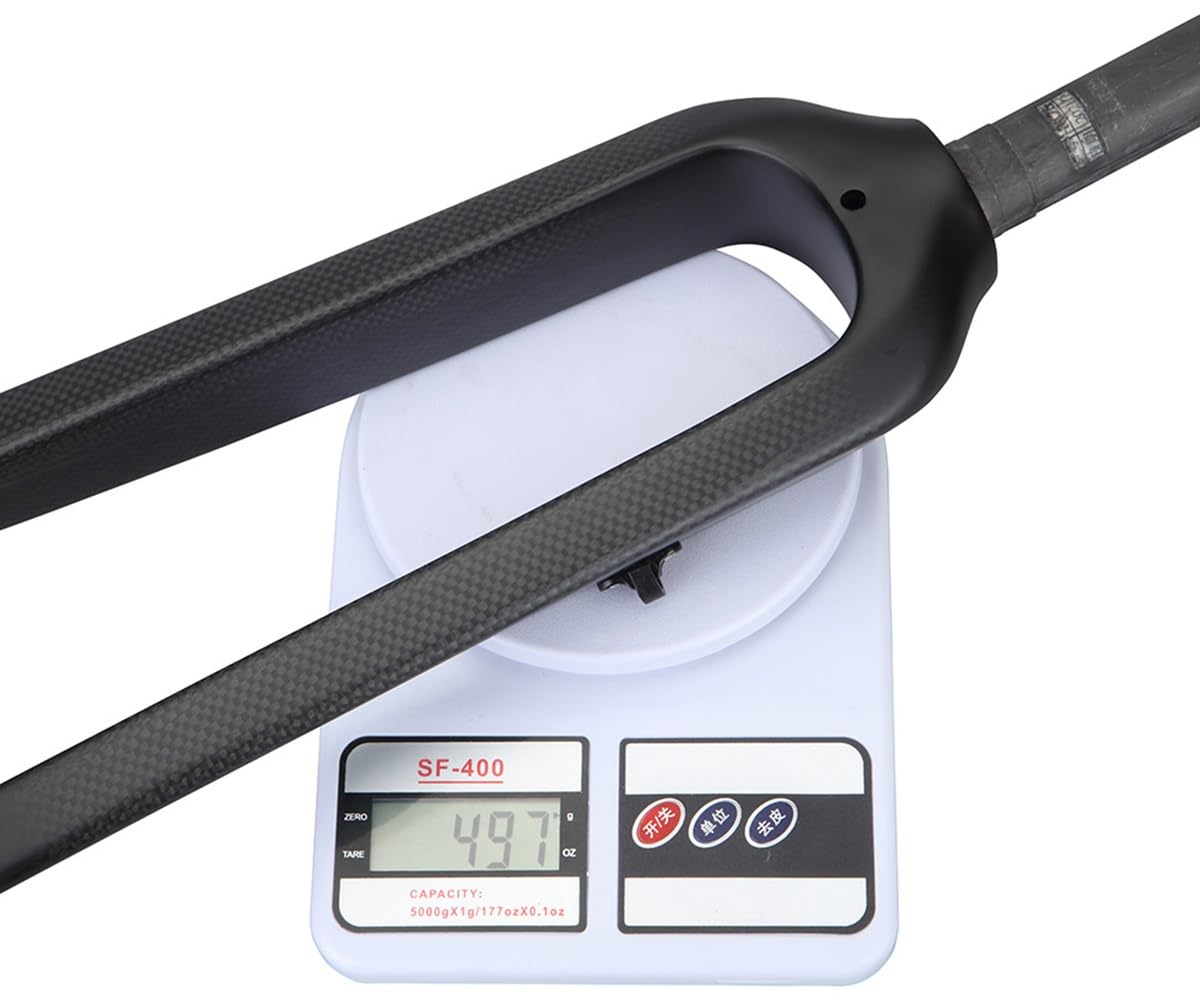 Lampa światło 26/27,5/29'' włókno węglowe MTB sztywny widelec Qr 9 x 100 mm hamulec tarczowy rower górski przednie widelce 1-1/8'' bezgwintowa prosta rurka ultralekki rower