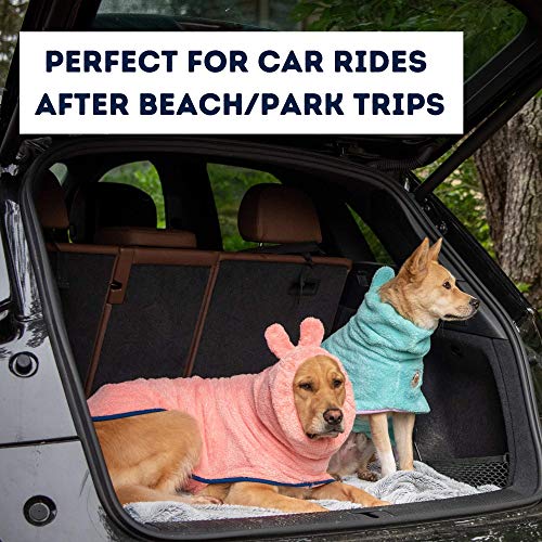 Premium Dog Bathrobe Towel, Absorbent Microfiber Robe for Small Medium Extra Large Dogs and Cats, Stylish Cozy Quick Pet Drying Towels After Bath, Pool or Beach (S, Pink) Premium Dog Bathrobe Towel, Absorbent Microfiber Robe for Small Medium Extra Large Dogs and Cats, Stylish Cozy Quick Pet Drying Towels After Bath, Pool or Beach (S, Pink)