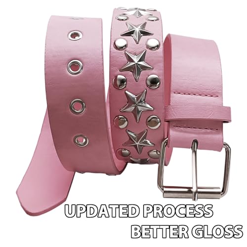 Star Studded Belt Rivet Y2k Belts Women Punk Accessories Gothic Belt2