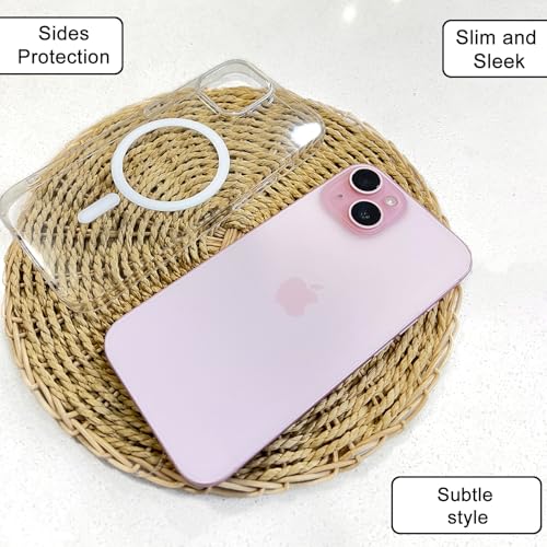 Image of COLORflow Back Cover Compatible with Nothing Phone 2 5G | White Crystal Clear | MAG-Safe | Slim Soft Touch Case with Anti-Slip Grip & Camera Protection