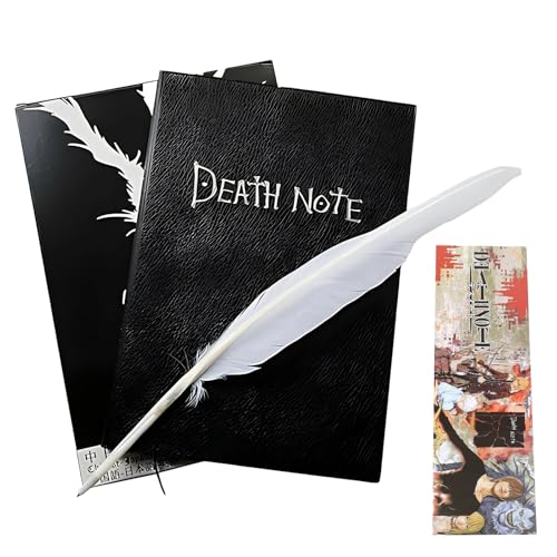 HJ-fuzhou Death Note Notizbuch Anime Theme Death Note Death Notizbuch Skizzenbuch Cartoon Notizbuch Heft liniert für Cosplay Fans von Anime Büro Schule Studenten Geschenk