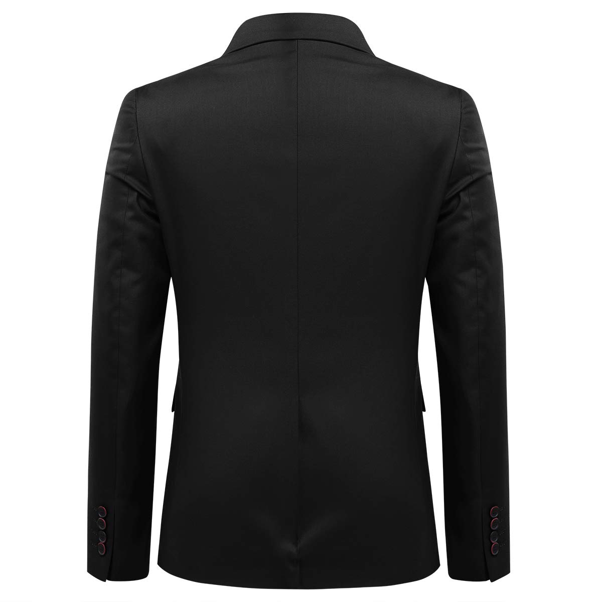 Allthemen Traje de Hombre de 2 Piezas Monocolor con un botón y Abertura en la Parte Trasera (Blazer + Pantalones)