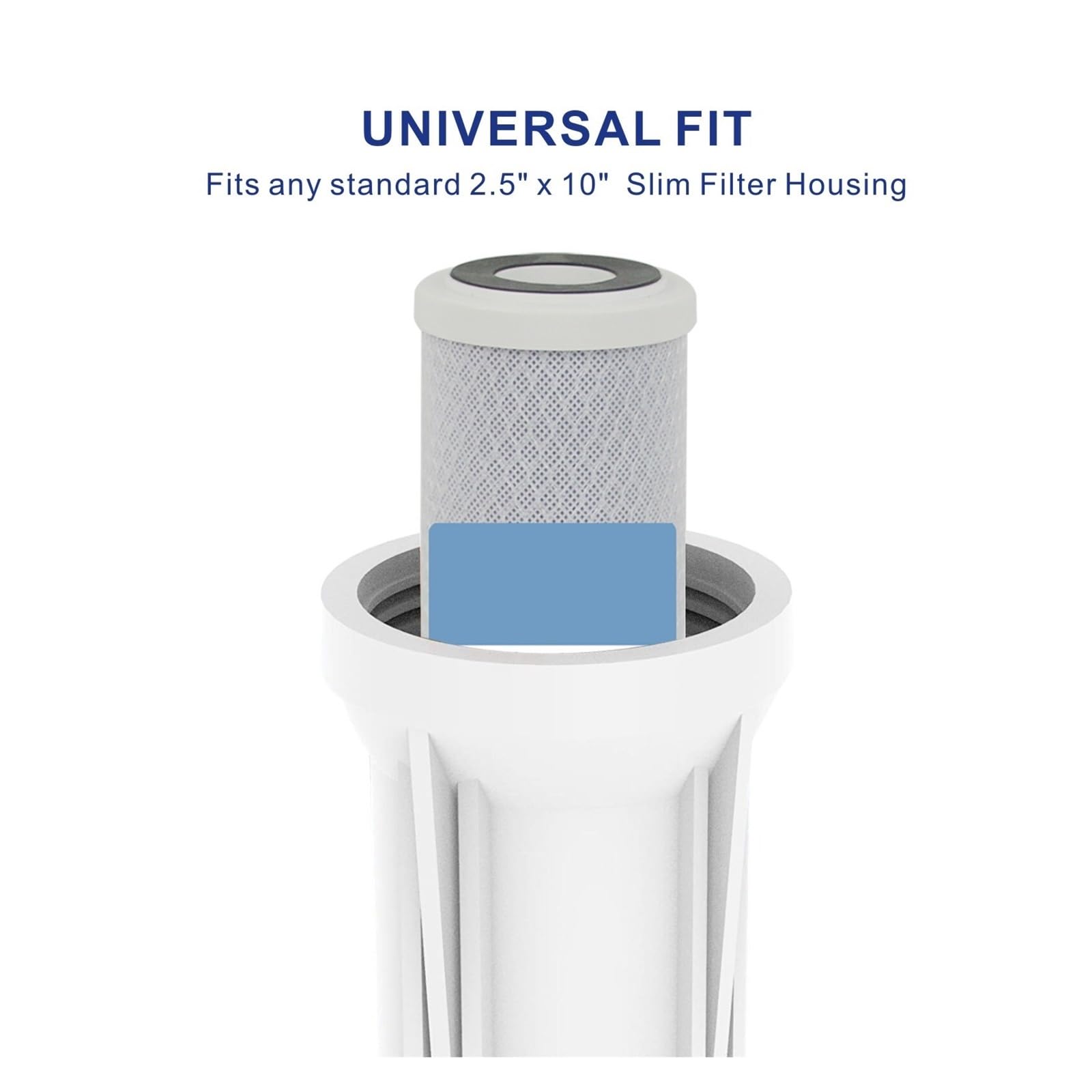 Reemplazo del cartucho de filtro de agua del bloque de carbono for toda la casa de 2,5" x 10" | For sistema purificador de agua doméstico