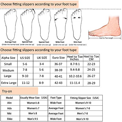 DL Women's Memory Foam Flip Flop Slippers with Cozy Short Plush Lining,Spa Thong Sandals Mules, Ladies' House Shoes with Indoor Outdoor Anti-Skid Hard Rubber Sole, Grey, Size 9-10