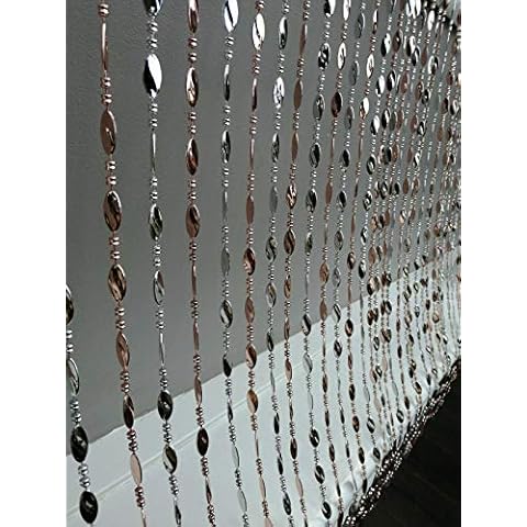 Leonardo Acrylic Silver Rose Gold Door Curtain Cover