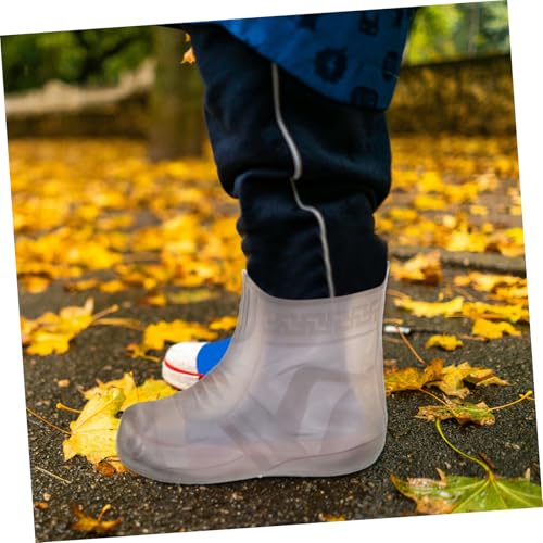 LIFKOME Cubrezapatos impermeables reutilizables y versátiles para lluvia, antideslizantes, para hombre y mujer, de silicona fácil de limpiar miniatura 5